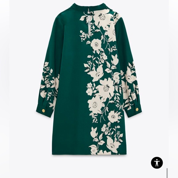 ZARA short dress with floral print - Picture 4 of 6